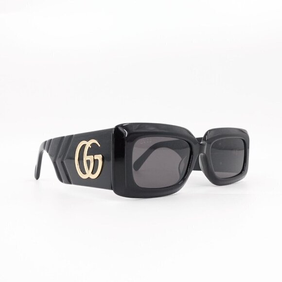 Gucci GG0811 Rectangle Sunglasses Black Gray OS - Picture 2 of 15